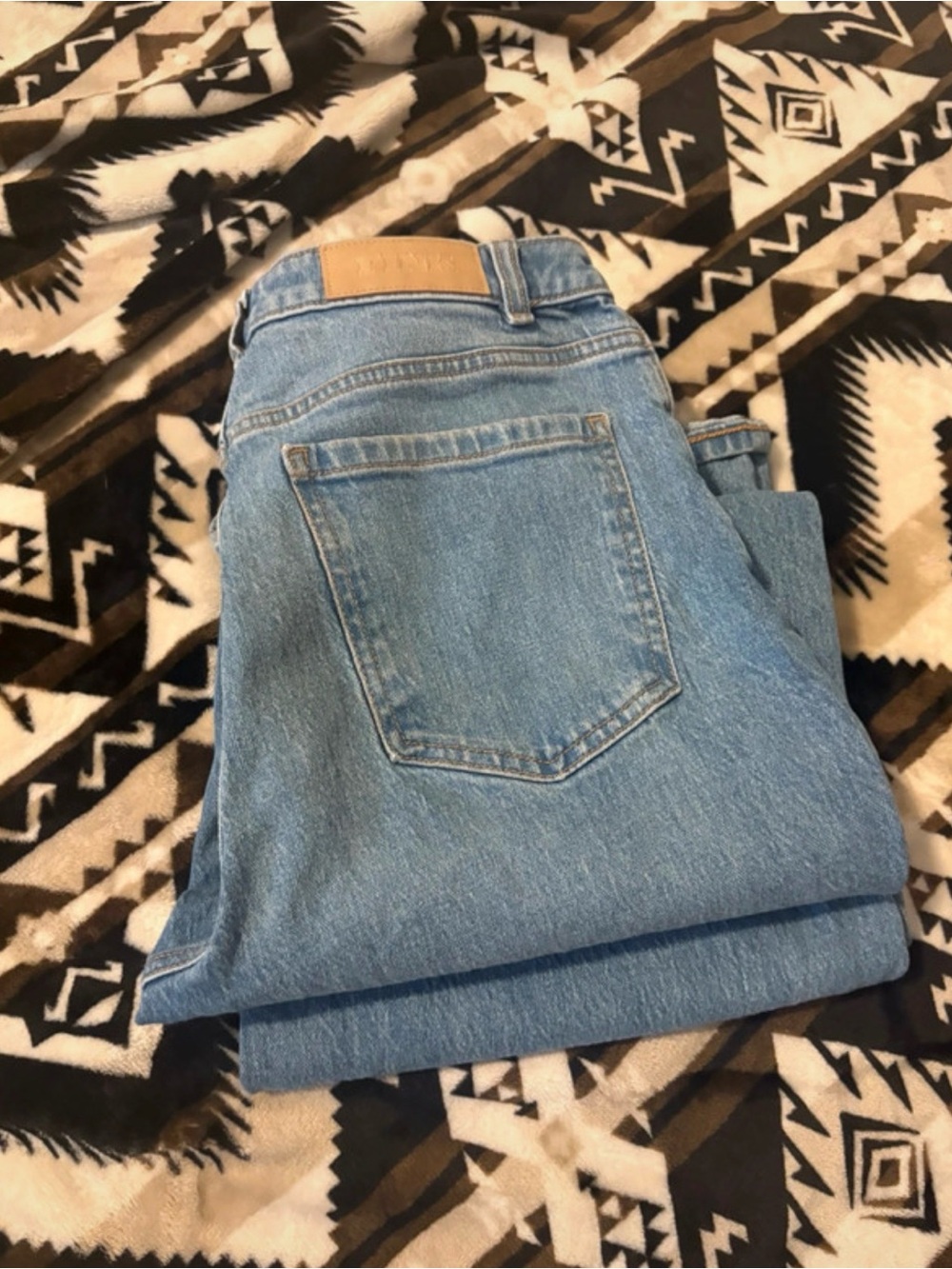 PINK Victoria's Secret Light Blue Wide Leg Jeans